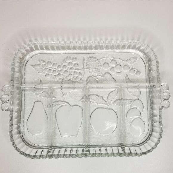 INDIANA Glass Crystal Collection 5 Part Relish Serving Tray - Picture 8 of 8